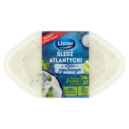 Lisner Śledź atlantycki w sosie jogurtowym 280 g promocja Groszek