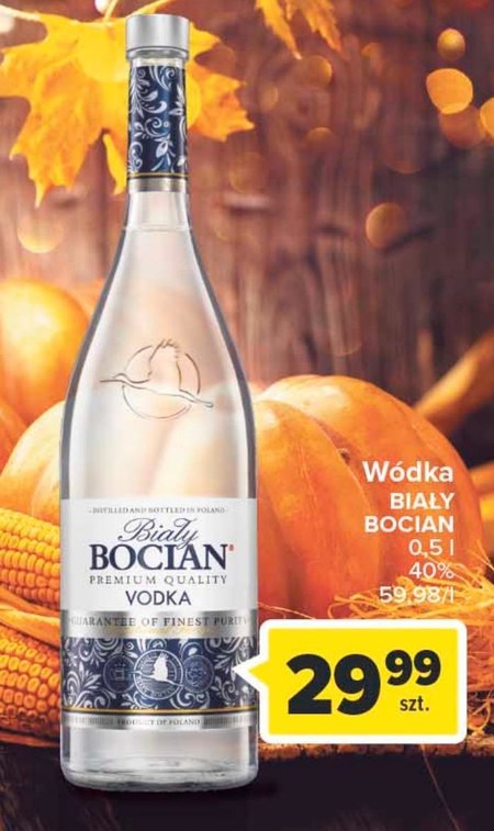 Wódka Biały Bocian promocja Carrefour Ding pl