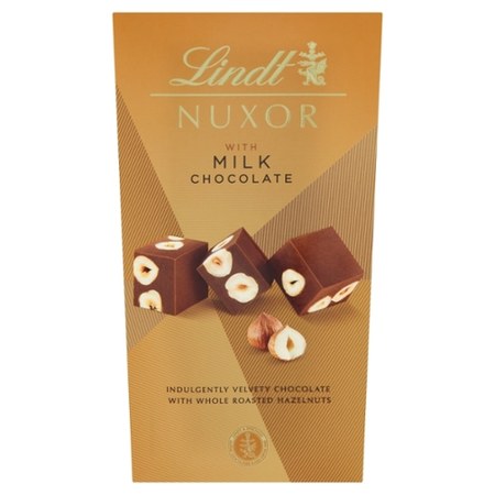 Lindt Nuxor Czekolada mleczna Gianduja z całymi orzechami laskowymi 165