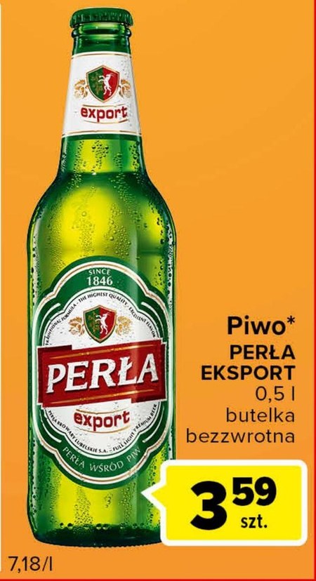 Piwo Perła promocja Carrefour Express Ding pl