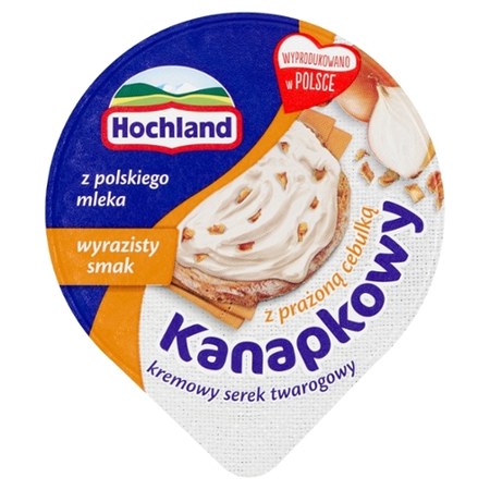 Hochland Kanapkowy kremowy serek twarogowy z prażoną cebulką 130 g