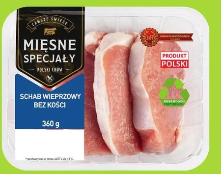 Schab wieprzowy Mięsne Specjały 13 TANIEJ promocja Aldi Ding pl