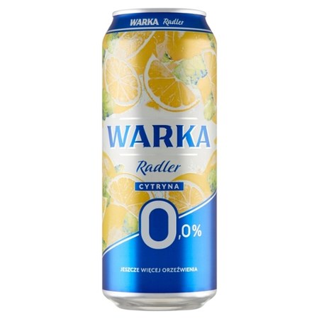 Warka Radler Bezalkoholowy napój piwny cytryna 500 ml promocja