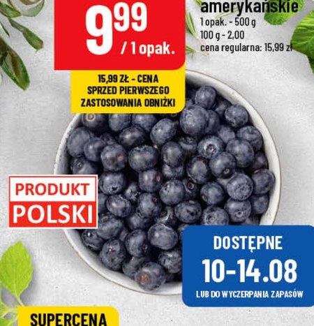 Borówki amerykańskie 37 TANIEJ promocja POLOmarket Ding pl