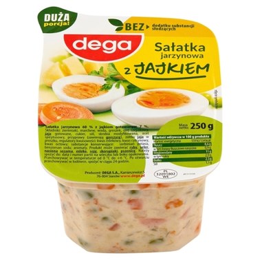 dega Sałatka jarzynowa z jajkiem 250 g 12 TANIEJ promocja Netto