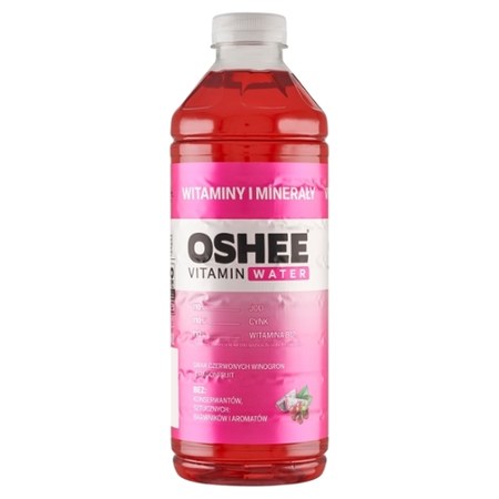 Oshee Vitamin Water Nap J Niegazowany Smak Czerwonych Winogron