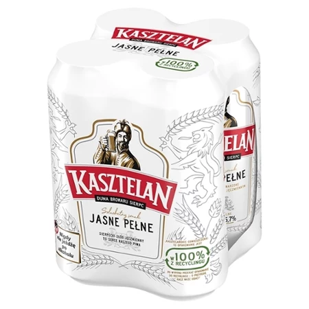 Kasztelan Piwo jasne pełne 4 x 500 ml 32 TANIEJ promocja