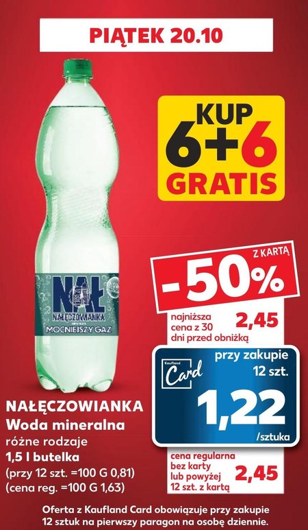 Woda Mineralna 50 TANIEJ Promocja Kaufland Ding Pl