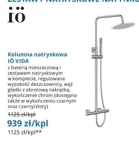 Kolumna Natryskowa 99 TANIEJ Promocja BLU Ding Pl