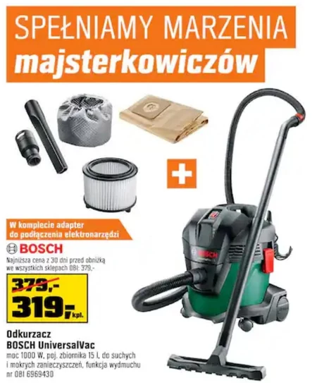 Odkurzacz Bosch 15 TANIEJ Promocja OBI Ding Pl