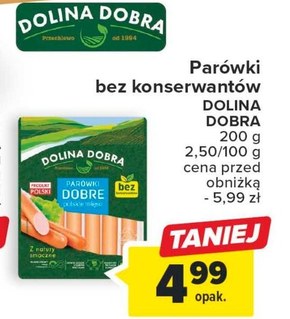 Archiwum Dolina Dobra Parówki 100 polskiej szynki 200 g Carrefour