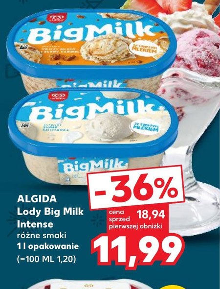 Lody Big Milk Promocja Kaufland Ding Pl