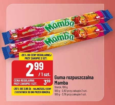 Guma Rozpuszczalna Mamba 25 TANIEJ Promocja POLOmarket Ding Pl