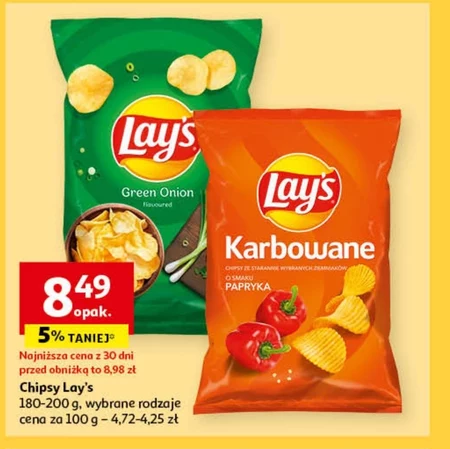 Lay S Chipsy Ziemniaczane Karbowane O Smaku Papryka G Promocja