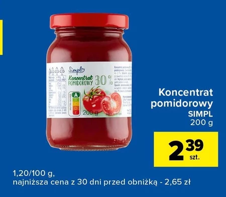 Koncentrat Pomidorowy Simpl Promocja Carrefour Express Ding Pl