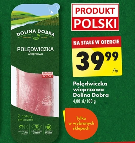 Polędwica wieprzowa Dolina Dobra promocja Biedronka Ding pl