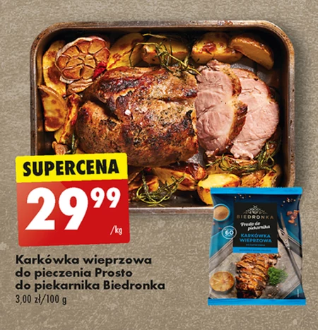 Karkówka Prosto do Piekarnika promocja Biedronka Ding pl