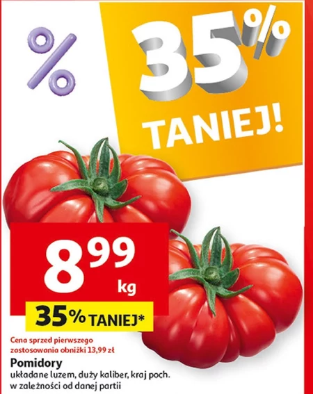 Pomidory 35 TANIEJ Promocja Auchan Supermarket Ding Pl