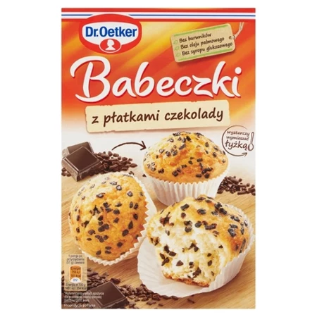 Dr Oetker Babeczki z płatkami czekolady 300 g 19 TANIEJ promocja