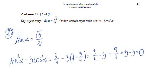 Matura 2013. Arkusze i rozwiązania z matematyki - poziom podstawowy Arkusz /INTERIA.PL