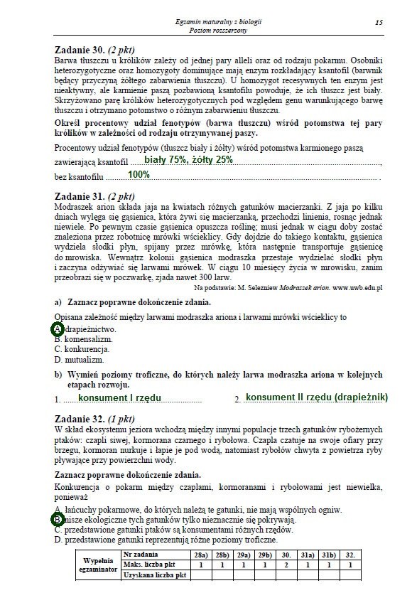 Matura 2013. Biologia - poziom rozszerzony Arkusz /INTERIA.PL