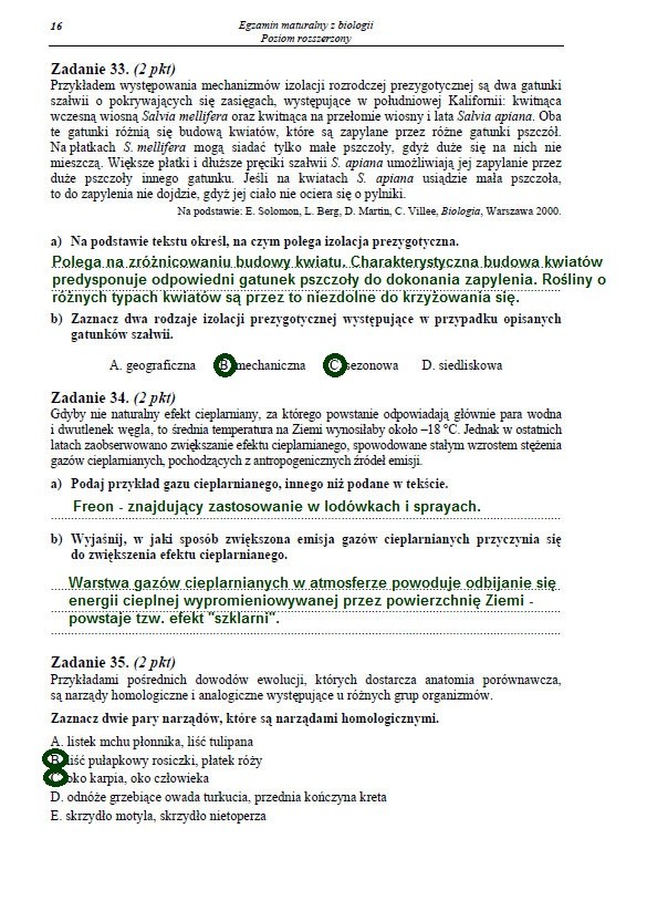 Matura 2013. Biologia - poziom rozszerzony Arkusz /INTERIA.PL