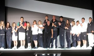 Pokaz strojów dla włoskiej drużyny olimpijskiej