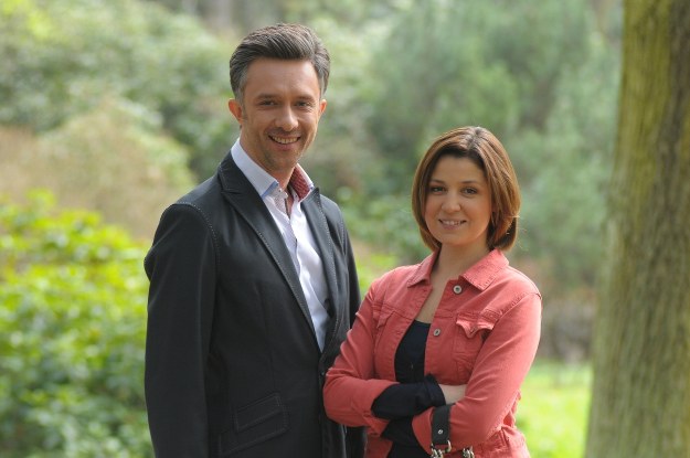 Artur (Łukasz Płoszajski) i Kinga (Aleksandra Zienkiewicz). /ATM Grupa S.A./ Bogdan Bogielczyk /materiały prasowe