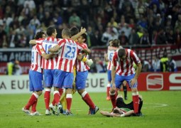Atletico Madryt świętuje zwycięstwo w Lidze Europejskiej