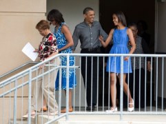 Barack Obama z córką Malią