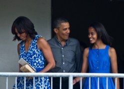 Barack Obama z córką Malią