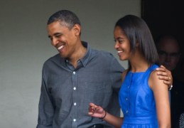 Barack Obama z córką Malią