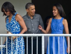 Barack Obama z córką Malią