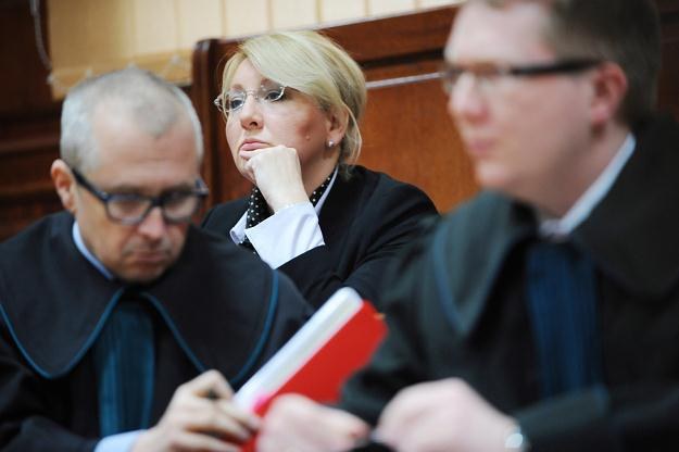 Beata Sawicka na sali sądowej, fot. Jacek Turczyk /PAP