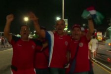 Bezsenna noc Kostarykańczykow, triumf nad Urugwajem świętowali do białego rana