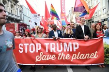 Bruksela: Wielotysięczna manifestacja przeciwników Donalda Trumpa