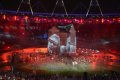 Artyści podczas ceremonii otwarcia igrzysk