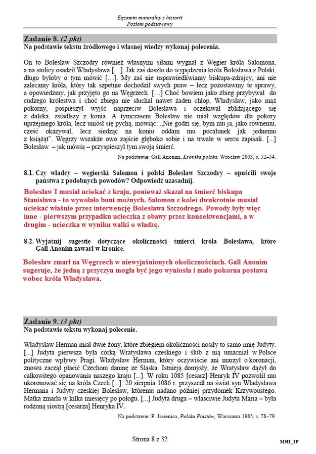 Matura 2015: Arkusze i odpowiedzi z historii dla technikum CKE /