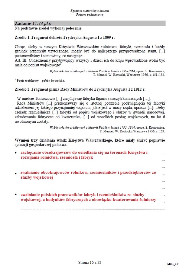 Matura 2015: Arkusze i odpowiedzi z historii dla technikum CKE /