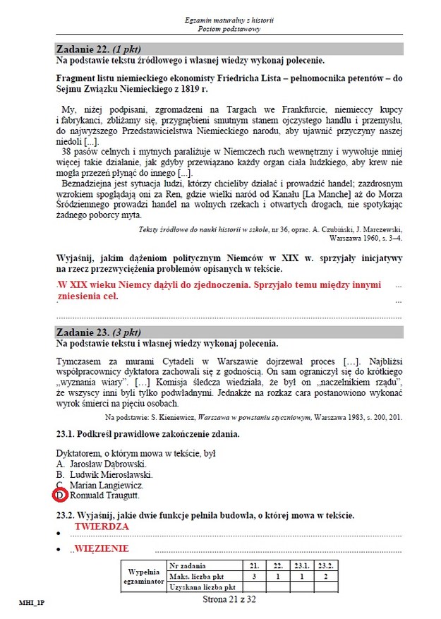 Matura 2015: Arkusze i odpowiedzi z historii dla technikum CKE /