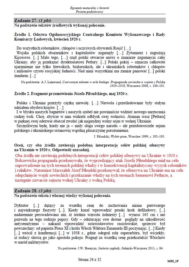 Matura 2015: Arkusze i odpowiedzi z historii dla technikum CKE /