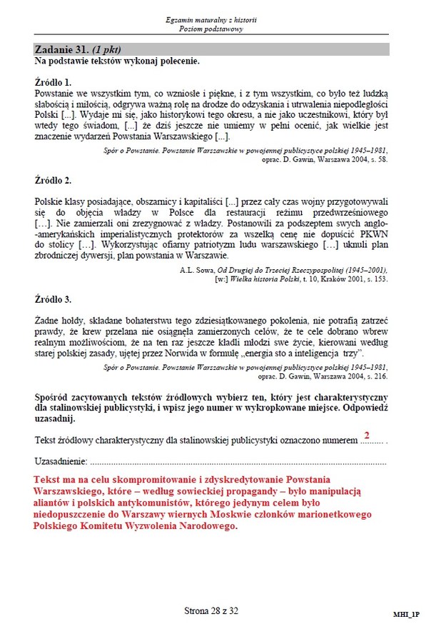 Matura 2015: Arkusze i odpowiedzi z historii dla technikum CKE /