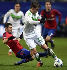 CSKA Moskwa - VfL Wolfsburg 0-2 w Lidze Mistrzów