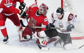 Czechy - Łotwa 3-1 na hokejowych MŚ