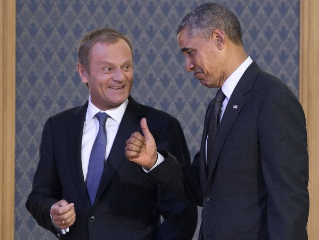 Donald Tusk i Barack Obama /AFP