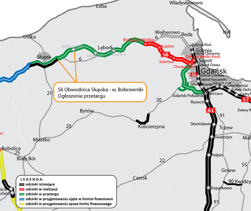 Przetarg na budowę kolejnego odcinka drogi S6 Motoryzacja w INTERIA PL