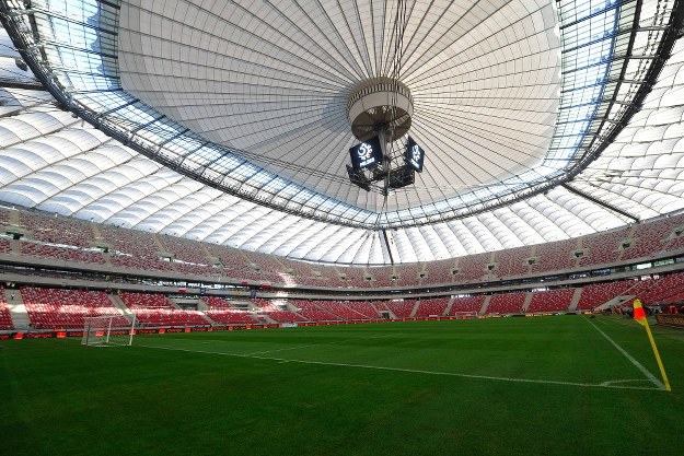 Dzisiaj Stadion Narododowy ma być gotowy na mecz Polska - Anglia /AFP