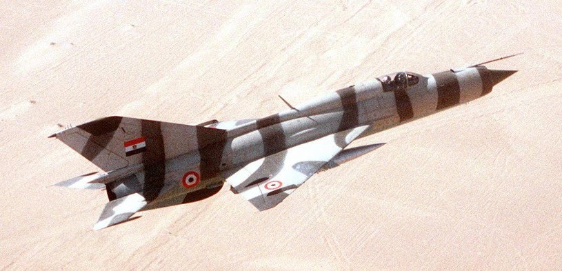 Egipski MiG-21PFM /Wikimedia Commons /INTERIA.PL/materiały prasowe