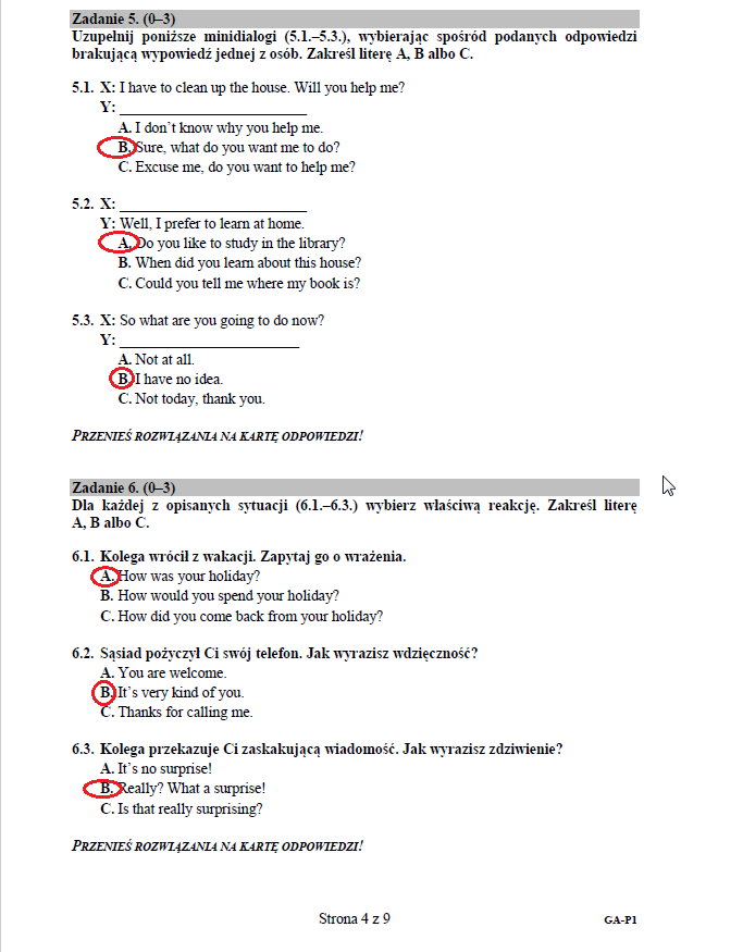 Testy Gimnazjalne Język Angielski Poziom Podstawowy I Rozszerzony Egzamin gimnazjalny 2016. Język angielski - arkusz i odpowiedzi (poziom