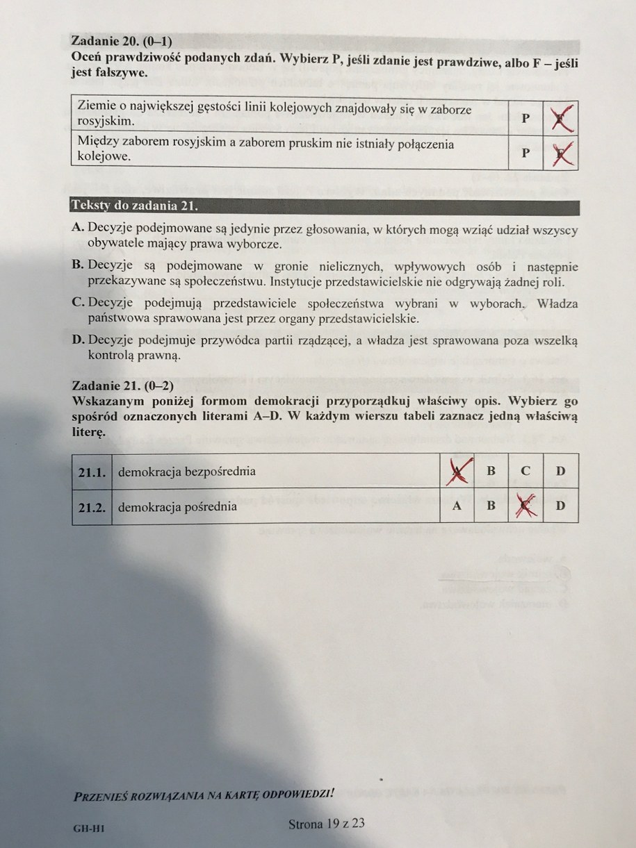 Test Gimnazjalny Historia I Wos 2017 Egzamin gimnazjalny 2017. WOS i historia [ARKUSZE i ROZWIĄZANIA] - RMF24.pl